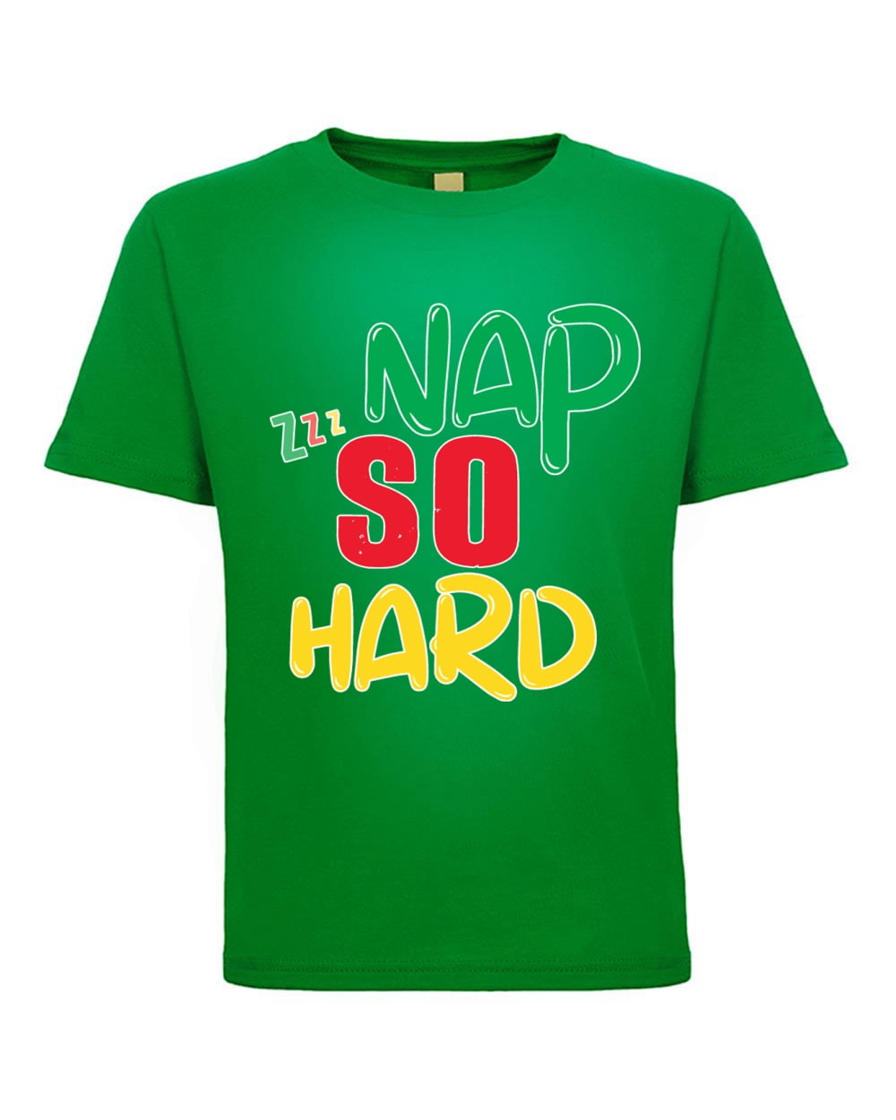 Nap So Hard Funny Sleep Naptime Zzz Humor Toddler Crew Graphic T-Shirt