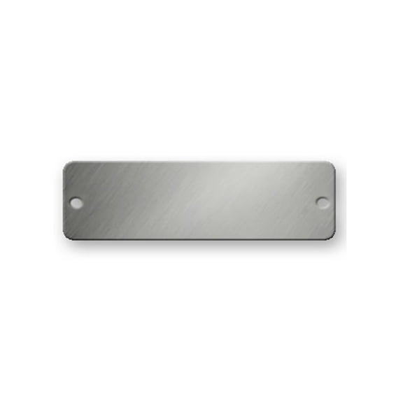 Nap Tags 3" x 1" inch Rectangle Stainless Steel Tags - 316 Grade Pack/25