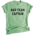 thumbnail image 1 of Nap Team Captain T-shirt, Unisex Women's Men's Shirt, Lazy T-shirt, Napping Shirt, Nap Shirt, Heather Apple Green, Medium, 1 of 6