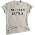 thumbnail image 1 of Nap Team Captain T-shirt, Unisex Women's Men's Shirt, Lazy T-shirt, Napping Shirt, Nap Shirt, Light Silk Gray, Large, 1 of 6