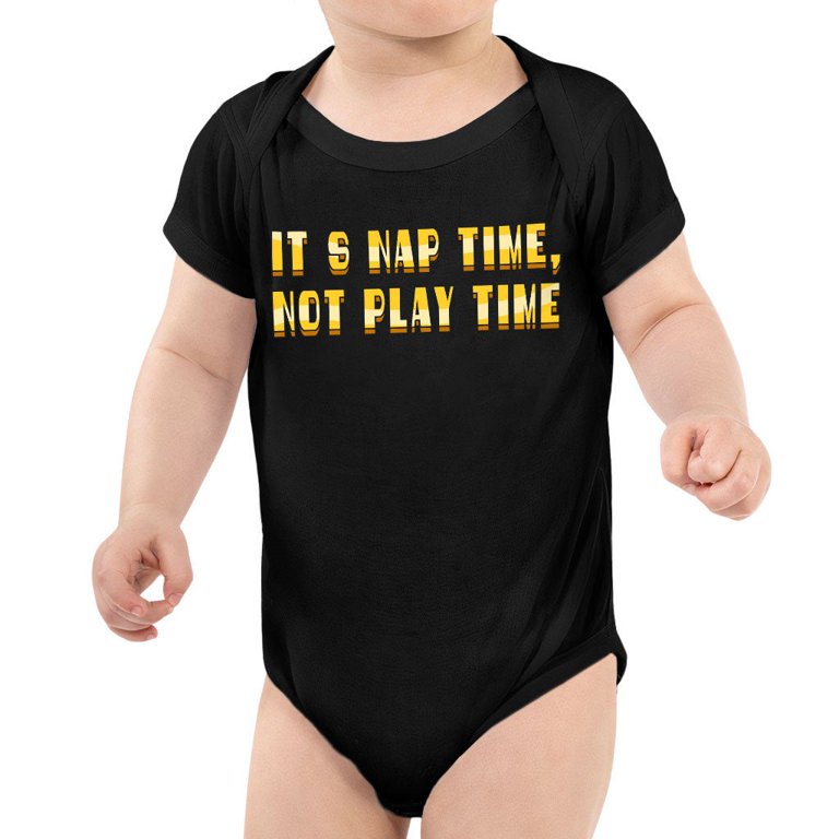 Nap Time Baby Jersey Onesie - Quotes Baby Bodysuit - Baby One