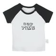 thumbnail image 1 of Nap Time Funny T shirt For Baby, Newborn Babies T-shirts, Infant Tops, 0-24M Kids Graphic Tees Clothing (Short Black Raglan T-shirt, 12-18 Months), 1 of 4