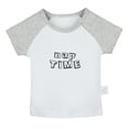 thumbnail image 1 of Nap Time Funny T shirt For Baby, Newborn Babies T-shirts, Infant Tops, 0-24M Kids Graphic Tees Clothing (Short Gray Raglan T-shirt, 0-6 Months), 1 of 4