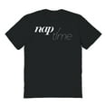 thumbnail image 1 of Nap Time Humor Graphic Black Men's Cotton T-Shirt, 1 of 1