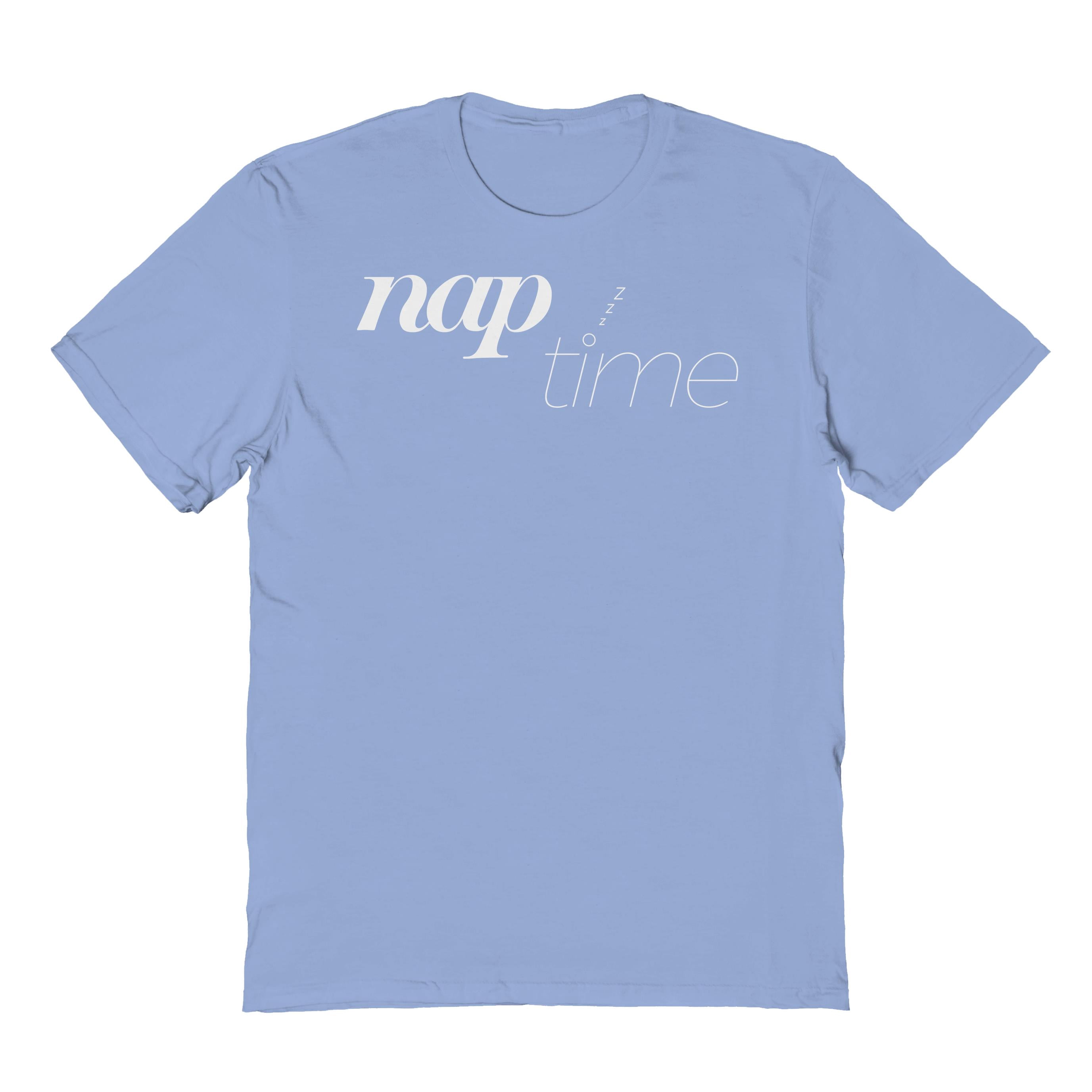 Nap Time Humor Graphic Light Blue Men's Cotton T-Shirt - Walmart.com