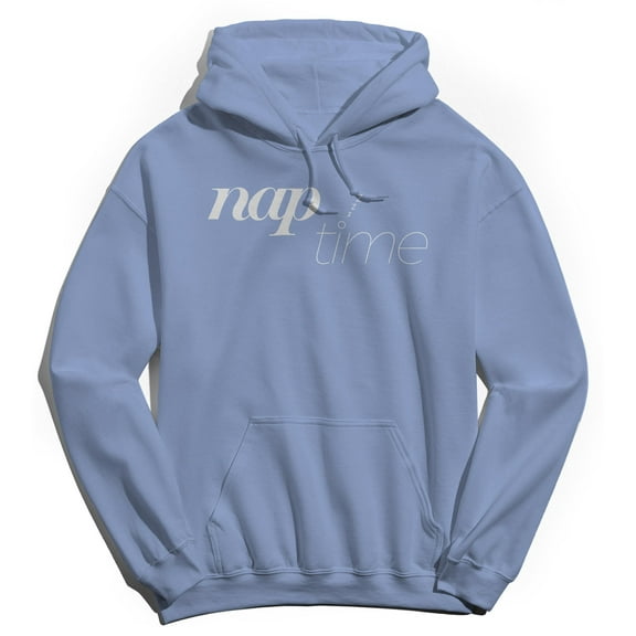 Nap Time Humor Graphic Light Blue Men's Crewneck Sweatshirt Hoodie