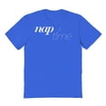 thumbnail image 1 of Nap Time Humor Graphic Royal Men's Cotton T-Shirt, 1 of 1