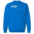 thumbnail image 1 of Nap Time Humor Graphic Royal Men's Crewneck Sweatshirt, 1 of 1