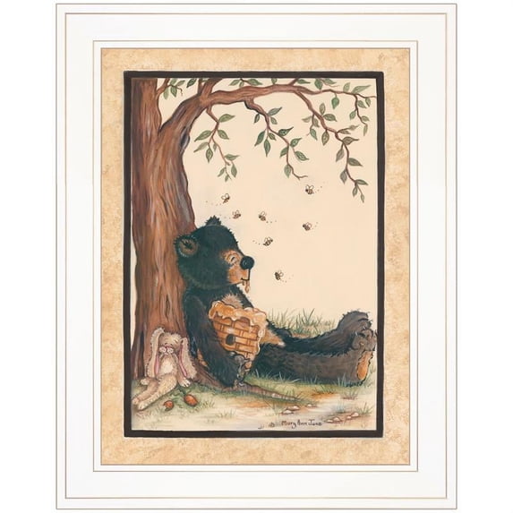 TrendyDecor4U Nap Time By Mary June Ready To Hang Framed Print MARY518-226G