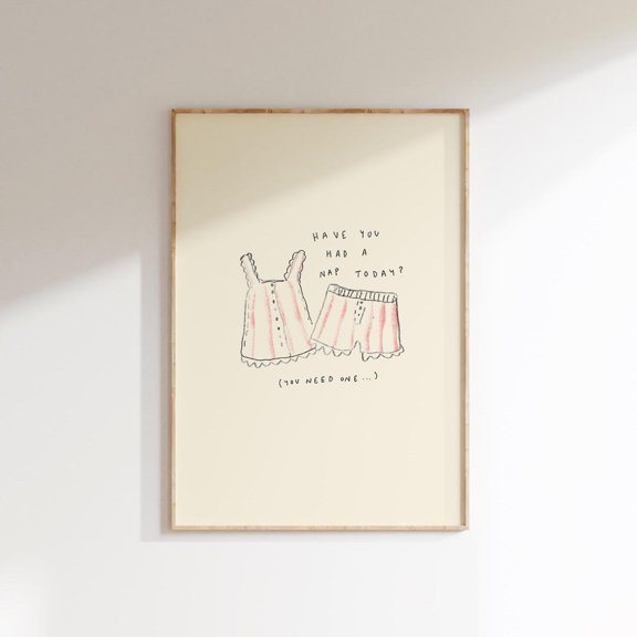 Nap Today Sleep Lover Wall Art Home Decor