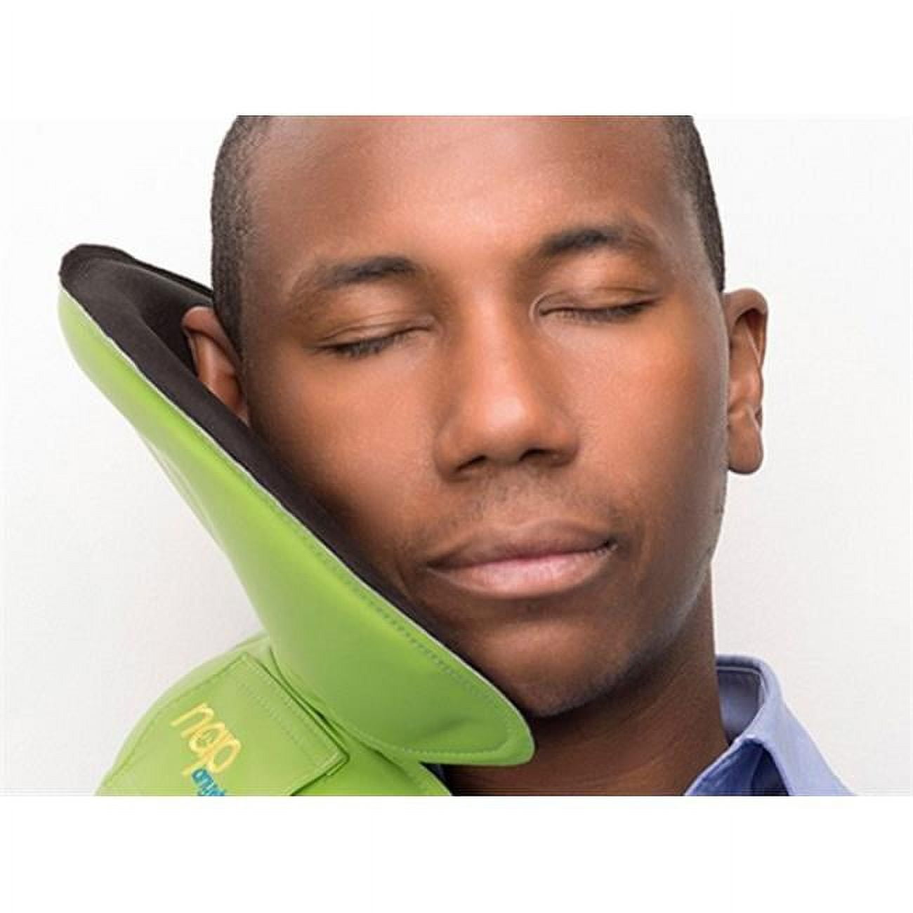 NapAnywhere Head Support Travel Pillow, Lime