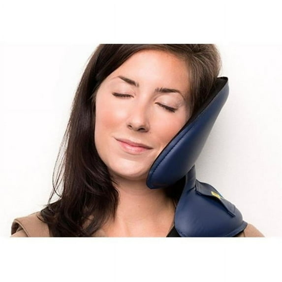 NapAnywhere NABLU Head Support Travel Pillow- Cobalt