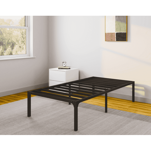 NapQueen 16" Heavy Duty Metal Platform Bed Frame, Twin