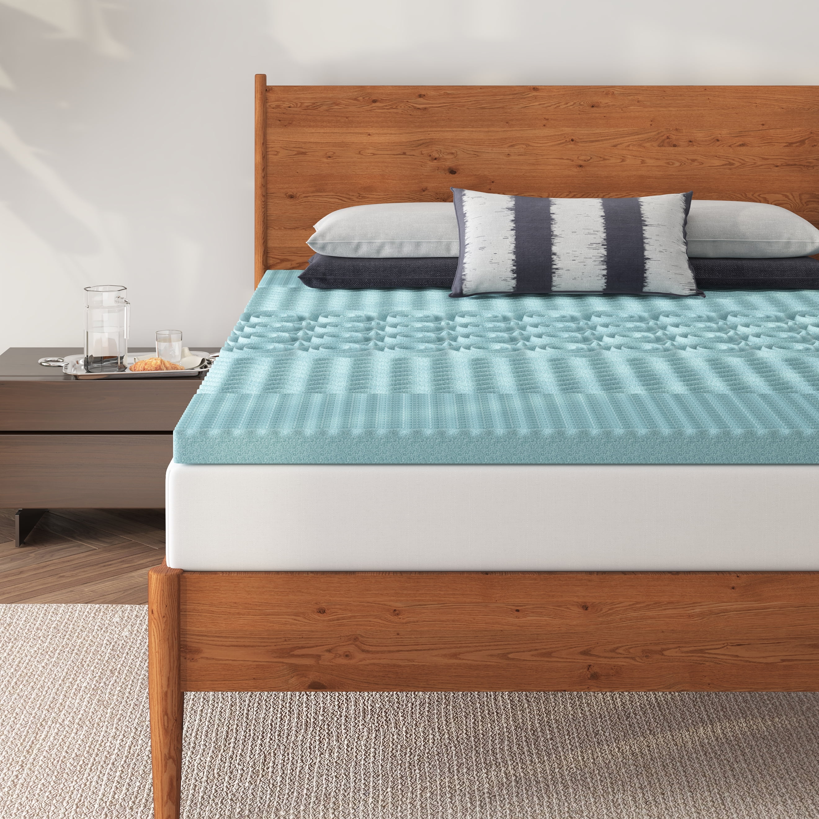 2 memory foam 2024 mattress topper queen