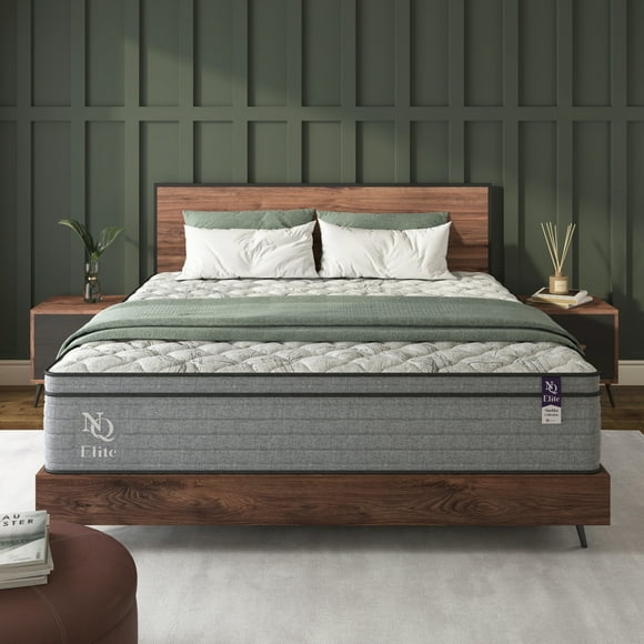 NapQueen Elite Series Machka 10" Twin Size Mattress, Hybrid Pocket Spring Coils, Bed In a Box, Adult