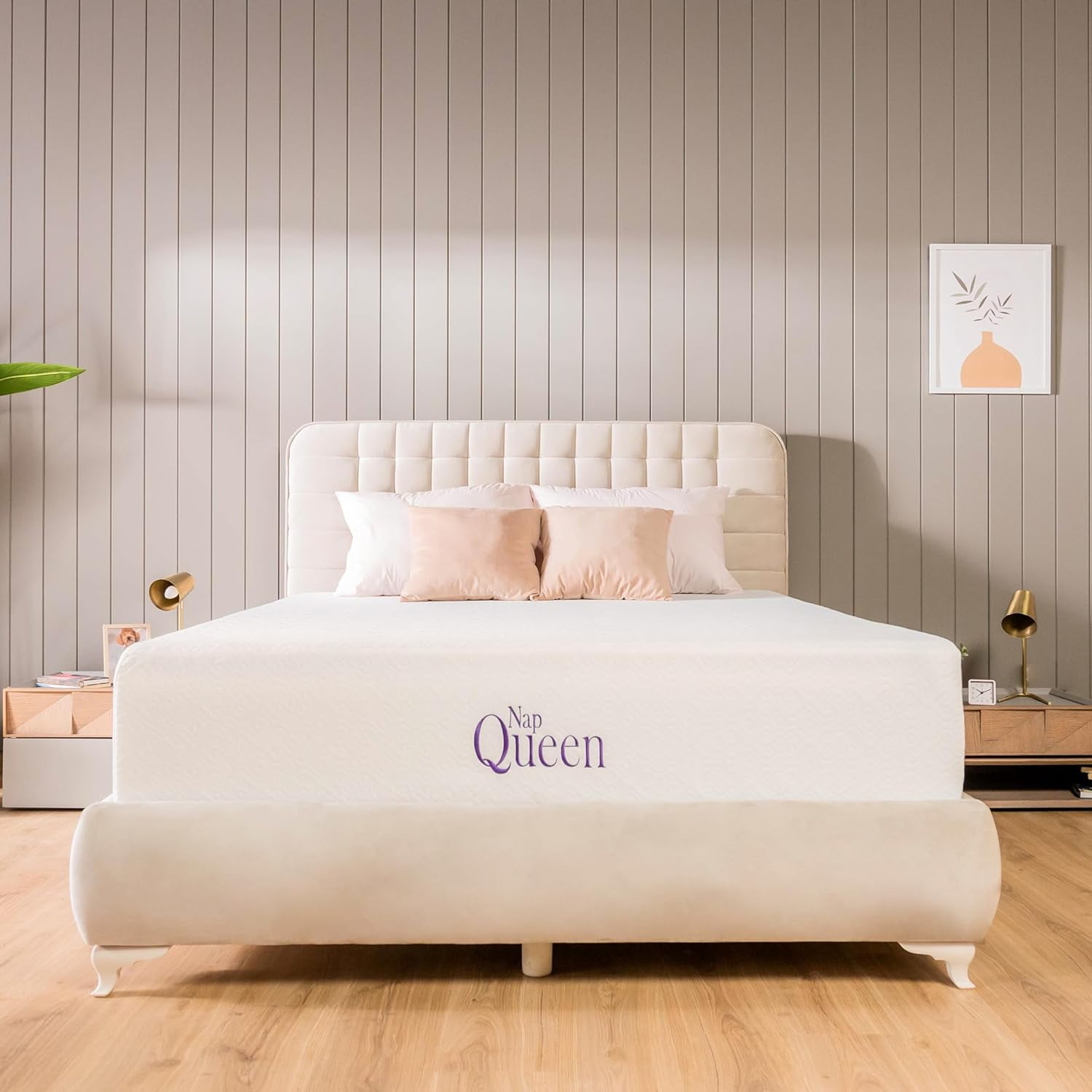 NapQueen Materasso in memory foam, 20,3 cm, in carbone di bambù, misura XL, letto in una scatola