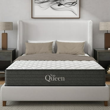 NapQueen Isabella 10'', Twin Hybrid Euro Top Mattress, Fiberglass-Free, Adult