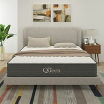 NapQueen Victoria 10" Queen, Gel Infused Memory Foam and Pocket Spring Hybrid Mattress in a Box, Adult