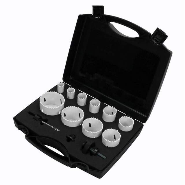 Napa BiMetal Hole Saw Kit for Wood and Metal, 13 Piece Set