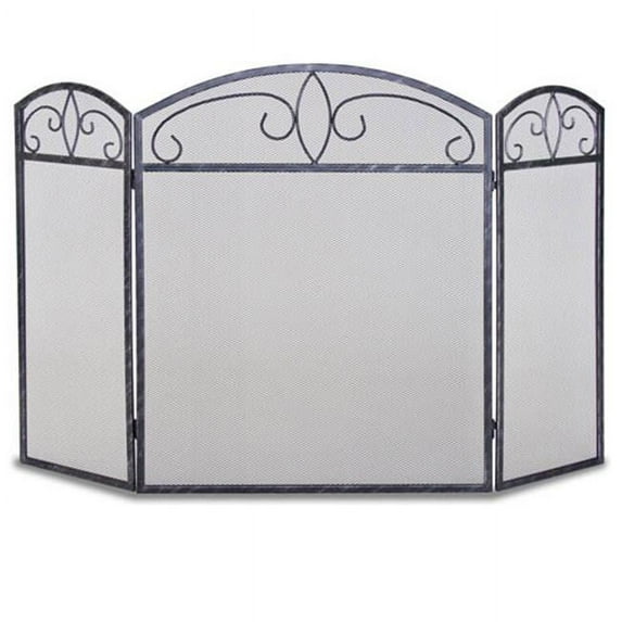 Napa Forge 19233 3 Panel Forged Crest Fireplace Screen
