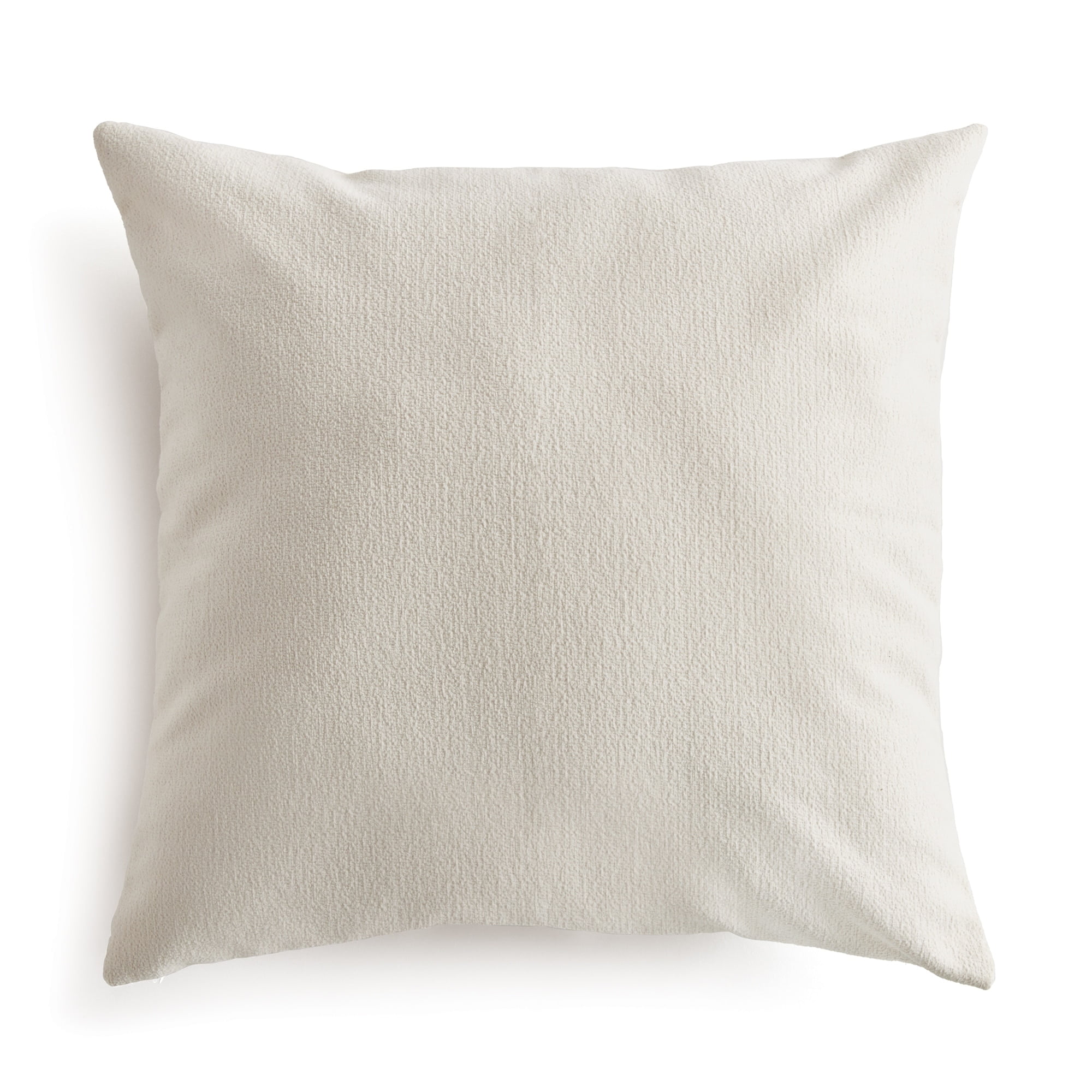 24" Off-White Jacquard Square Indoor/Outdoor Pillow