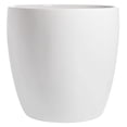 thumbnail image 1 of Napa Round Cylinder Fiberglass Planter, White, 15.5 Inch, 1 of 4