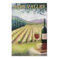 thumbnail image 1 of Napa Valley, California, Wine Country, 500 Piece Challenging 19 x 27 Jigsaw Puzzle for Adults and Family, Made in USA, 1 of 2