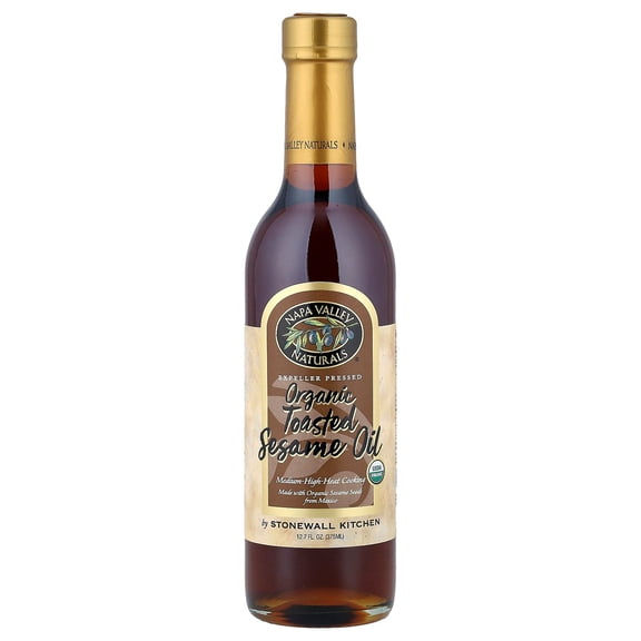Napa Valley Naturals Organic Unrefined Toasted Sesame Oil, 12.7 Fl Oz