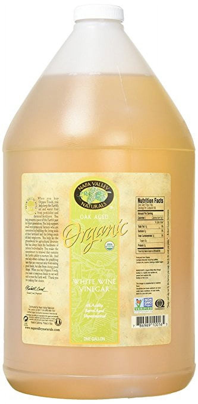 Napa Valley Naturals Organic White Wine - Vinegar - Case of 4 - 1 Gal