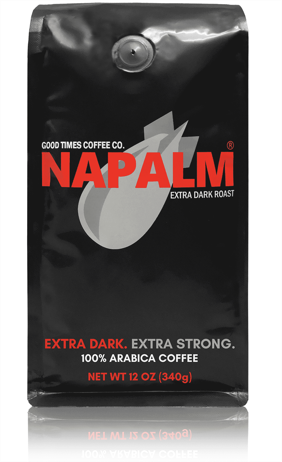 Napalm Coffee, Extra Dark Roast, Ground Coffee, 100% Arabica, 12 Ounce Bag