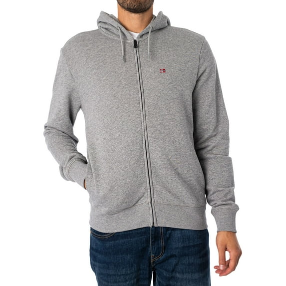 Napapijri Balis Zip Hoodie, Grey