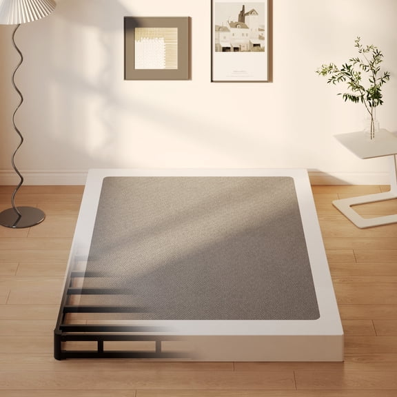 Napcenter 5 inch Cal King Box Spring, Mattress Foundation, Heavy Duty Metal, Included Fabric Cover, Noise Free, Easy Assembly