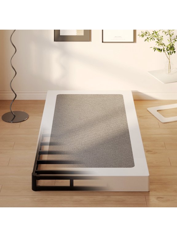 5 inch Twin Box Spring, Mattress Foundation, Heavy Duty Metal, Included Fabric Cover, Noise Free, Easy Assembly
