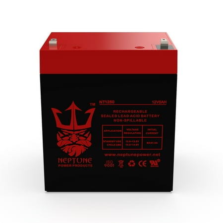 Napco Alarms RBAT4 12V 5Ah SLA Replacement Alarm Battery by Neptune