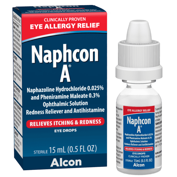 Naphcon A Antihistamine Eye Drops for Eye Allergy Relief, 15 Mi