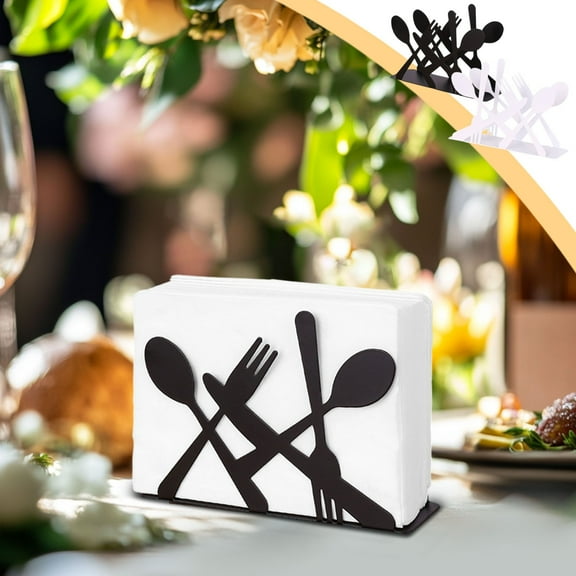 Napkin Holder under $5! kkbbma Napkin Holder for Table, Metal Paper Napkin Holder for Dining Table, Modern Decor for Home Dining Room, Standing Napkin Dispenser for Countertop Restaurant Bar