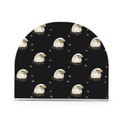 Napkin Holder Bald Eagle Pattern Thick U Shape Acrylic Non Slip Space Saving for Kitchen