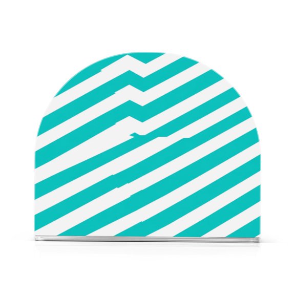 Napkin Holder Chevron Stripes Thick U Shape Acrylic Non Slip Space Saving for Kitchen
