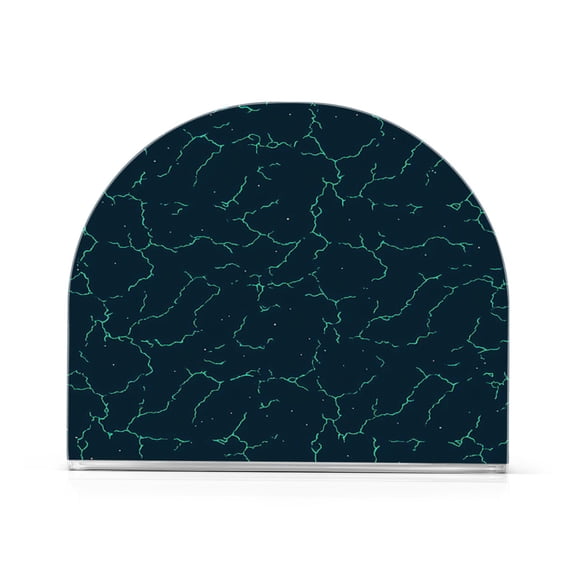 Napkin Holder Dark Cracked Earth Thick U Shape Acrylic Non Slip Space Saving for Kitchen