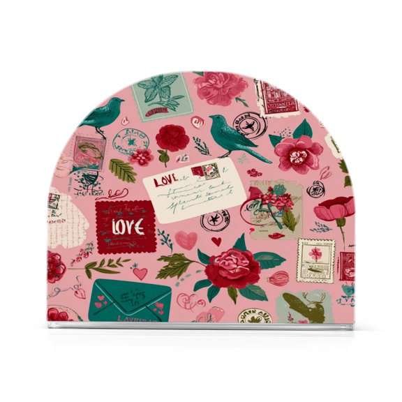 Napkin Holder For Table Kitchen Tissue Organization Various Love Letters