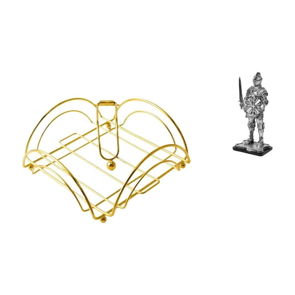 Napkin Holder Knight Statue Figurine Iron Material for Dining Table Bar Entryway Home Decor