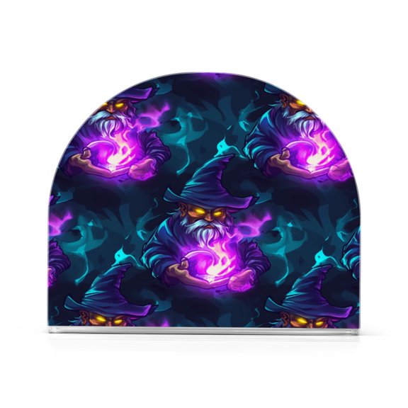 Napkin Holder Mysterious Wizard Thick U Shape Acrylic Non Slip Space Saving for Kitchen