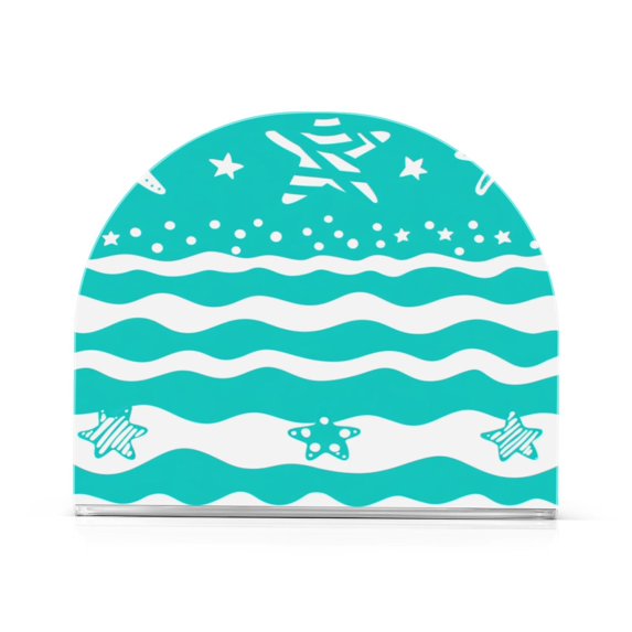 Napkin Holder Oceanic Adventure Thick U Shape Acrylic Non Slip Space Saving for Kitchen