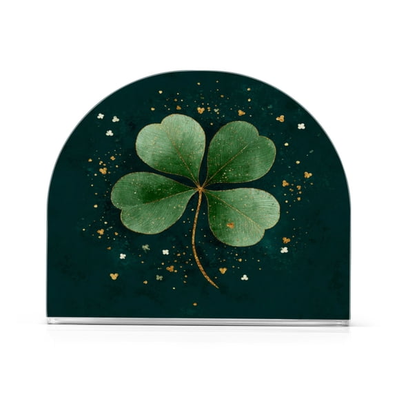 Napkin Holder Table Napkin Holder Kitchen Napkin Holder Acrylic Napkin Holder Restaurant Napkin Holder Fashionable and Durable Beautiful Four-leaf Clover