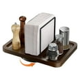 thumbnail image 1 of Napkin Holder for Table, Rotating Metal Napkin Dispenser with Salt and Pepper Shakers Caddy Standing Paper Towel Holder for Bathroom Kitchen Dining Table Decor Not Including Shakers, 1 of 7