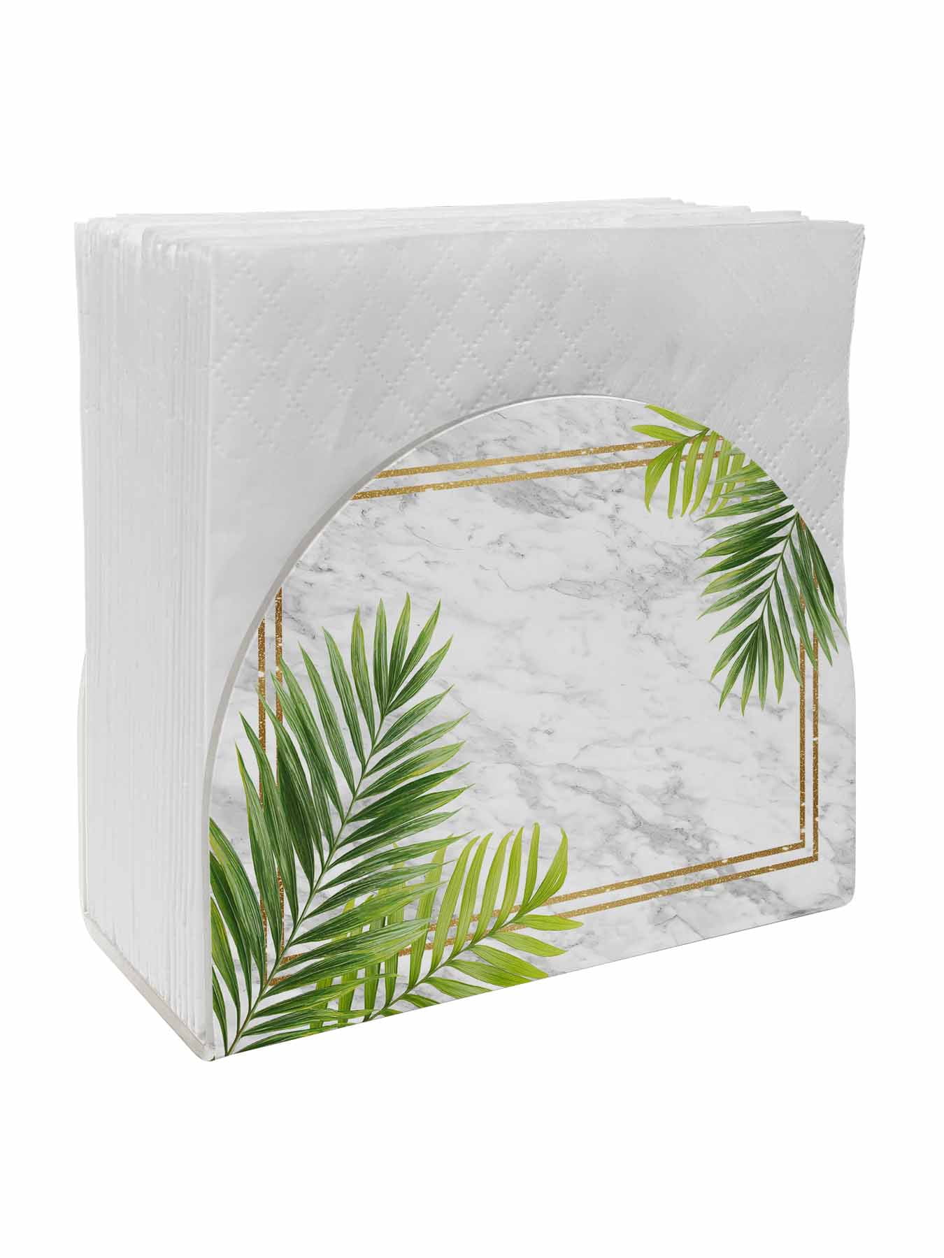 Napkin Holder for Table Tropical Marble Acrylic Standing Napkin Holder ...