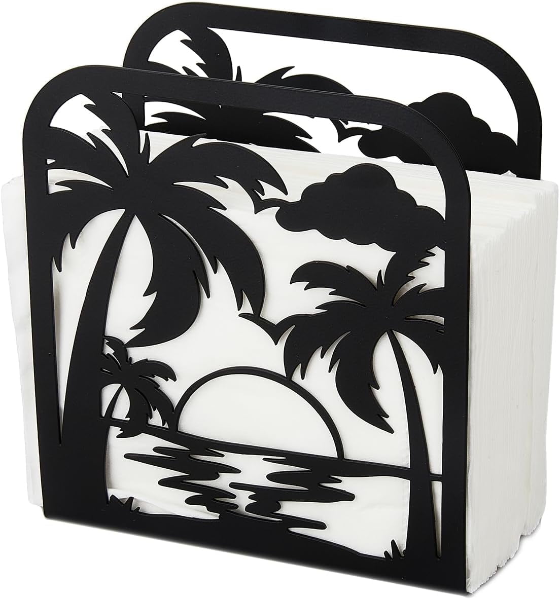 Napkin Holder for Tables Palm Trees Iron Napkin Holder Sunset ...