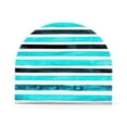 thumbnail image 1 of Napkin Holder Teal Stripes Thick U Shape Acrylic Non Slip Space Saving for Kitchen, 1 of 9