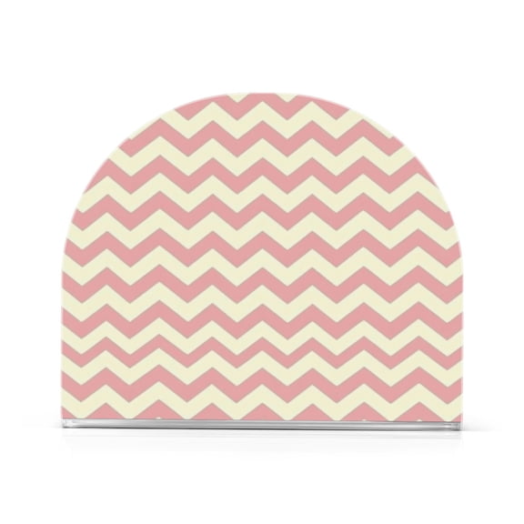 Napkin Holder Zigzag Pattern Design Thick U Shape Acrylic Non Slip Space Saving for Kitchen