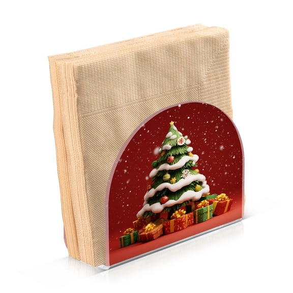 Napkin Holder for Table Kitchen Paper Tissue Organization Standing Paper Napkin Storage 3d Christmas Tree